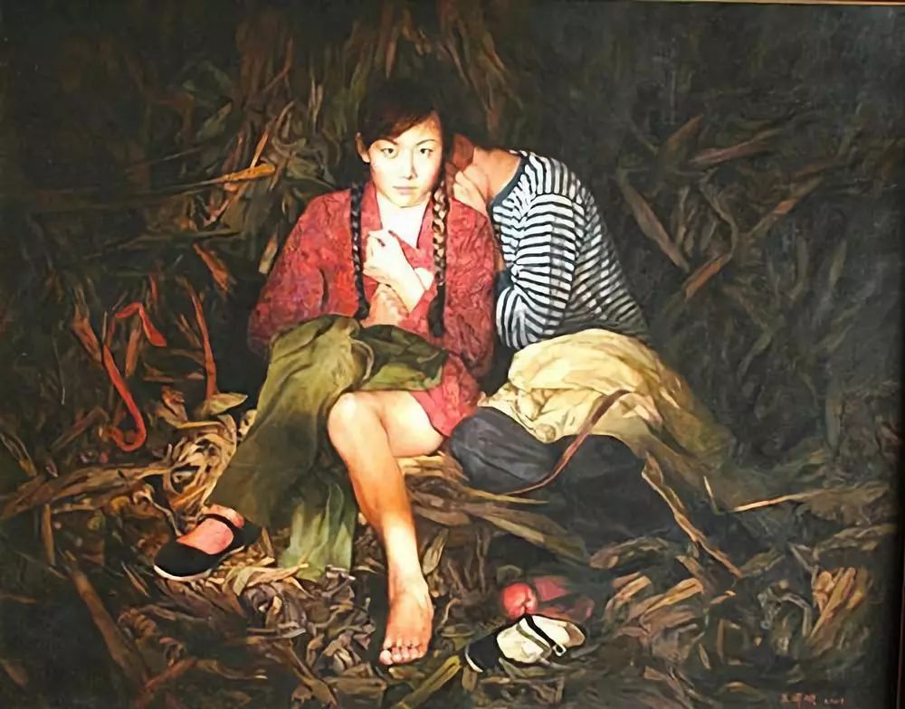 那个年代的青春记忆油画中的知青岁月