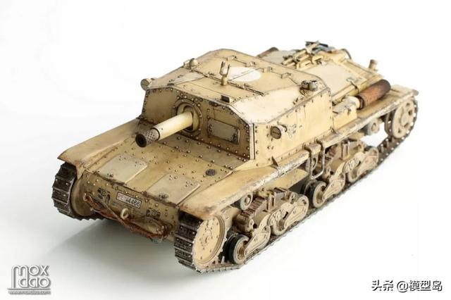 田宫出品的意大利m40突击炮场景《凝望废墟》