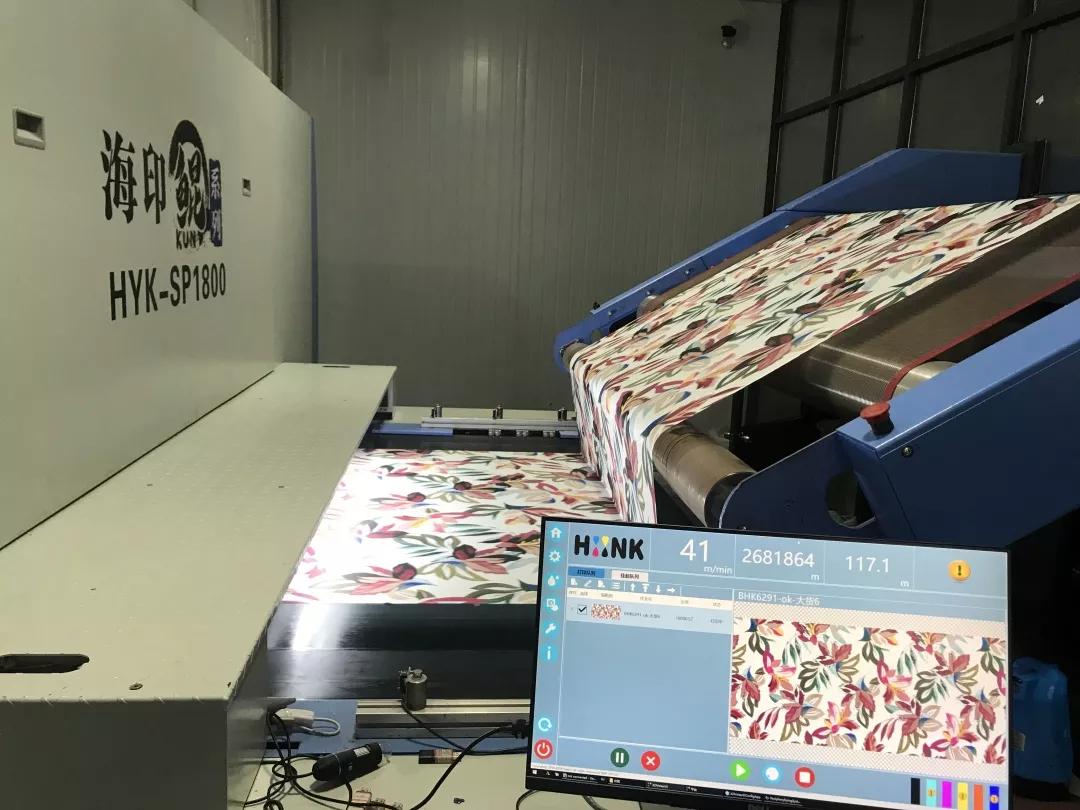 数码印花海印80米分钟单pass数码印花机重新定义印染工厂生存法则