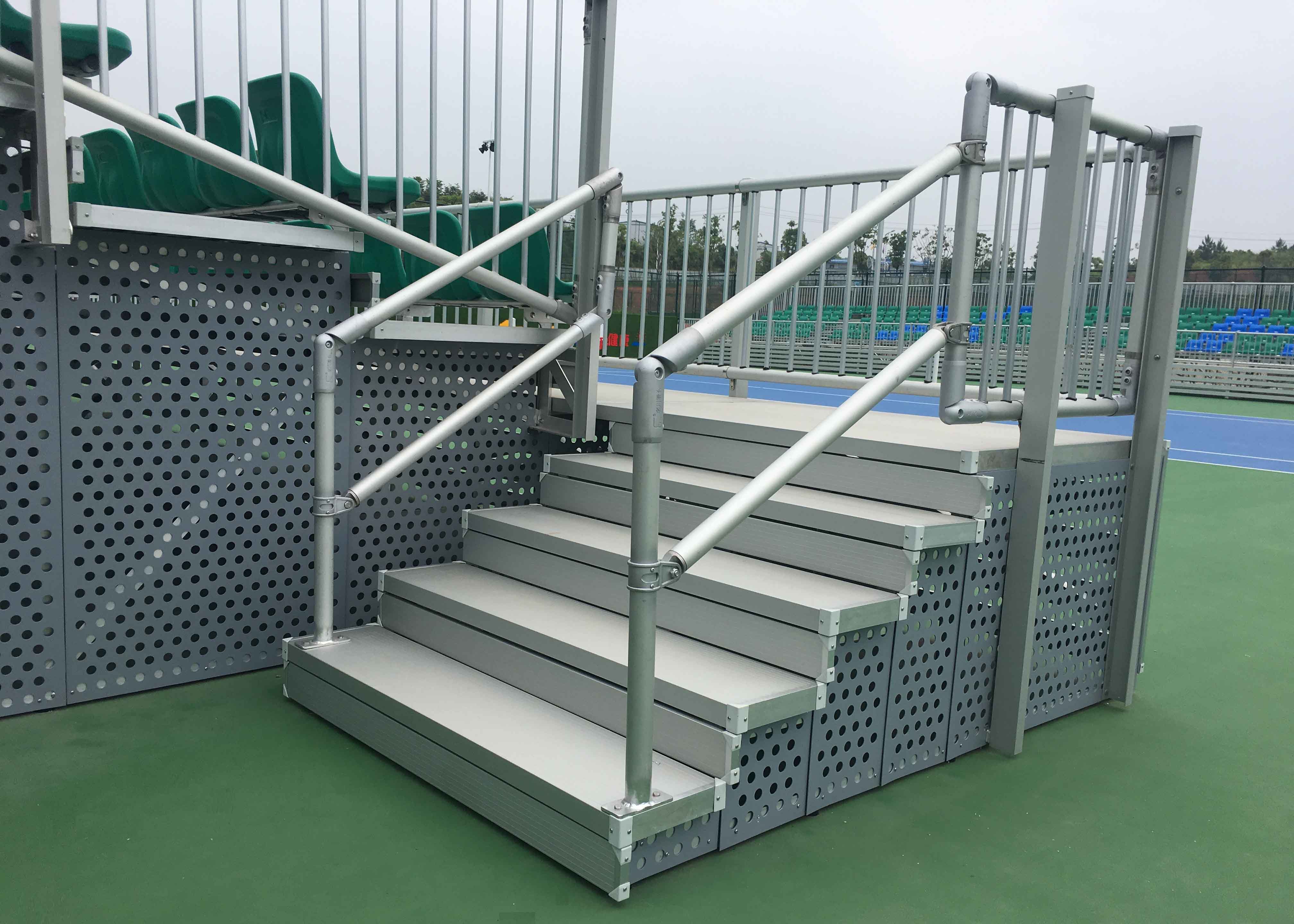 装配式看台学校操场看台铝合金看台金属结构看台领导品牌