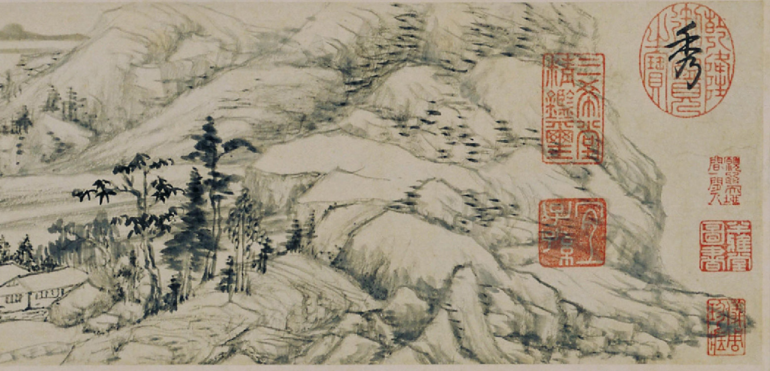 临古之作董其昌关山雪霁图卷适意匠心不全摹古者
