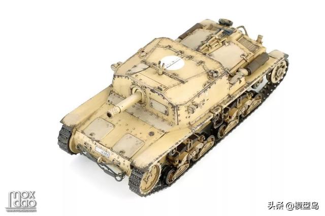 田宫出品的意大利m40突击炮场景《凝望废墟》