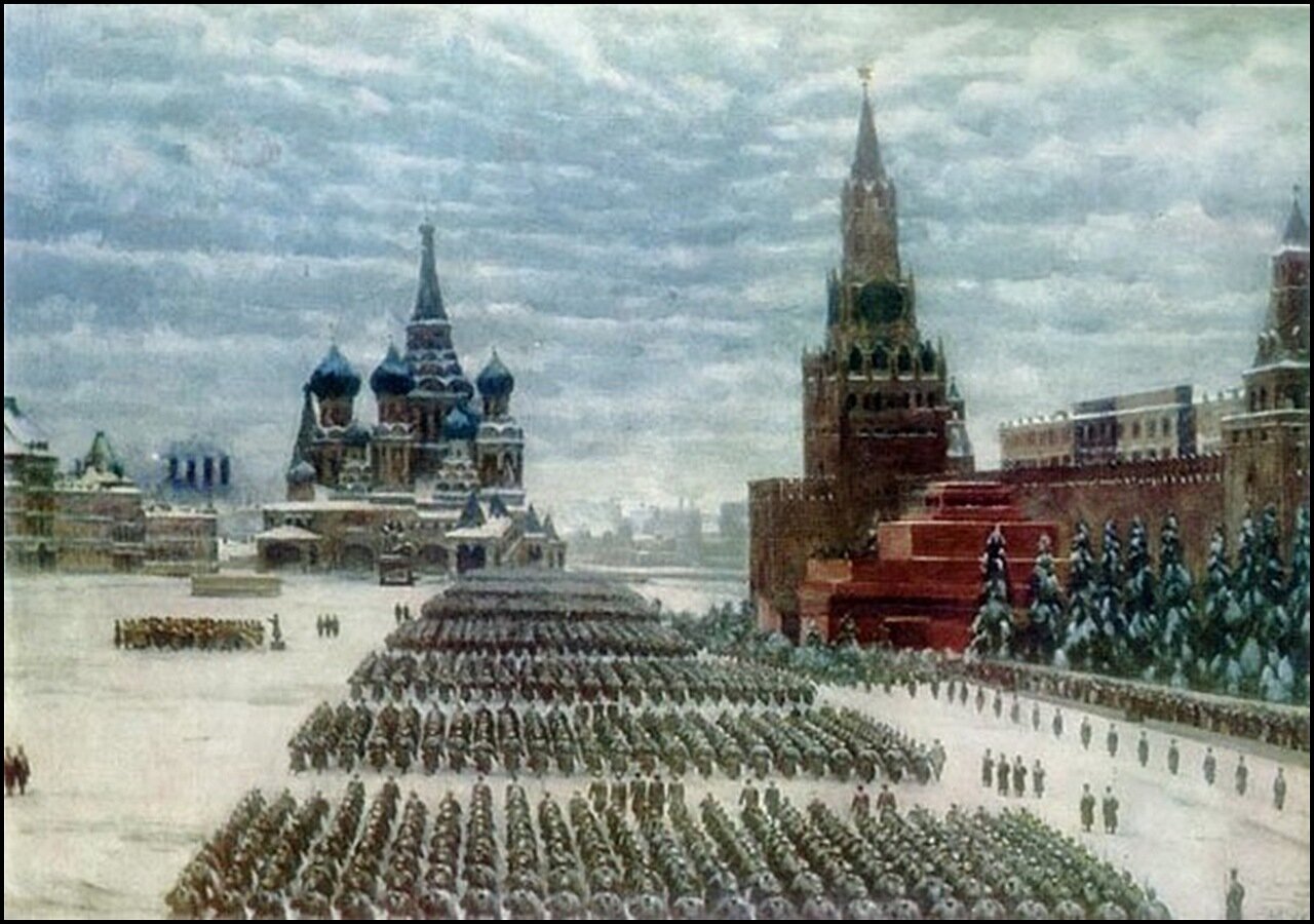 苏联老照片 1985年胜利日阅兵 苏联的最后一次重大阅兵_苏军