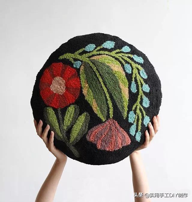 「刺繡作品」毛線還能這麼繡,簡單易學,你家娃也可以做到的_圖案