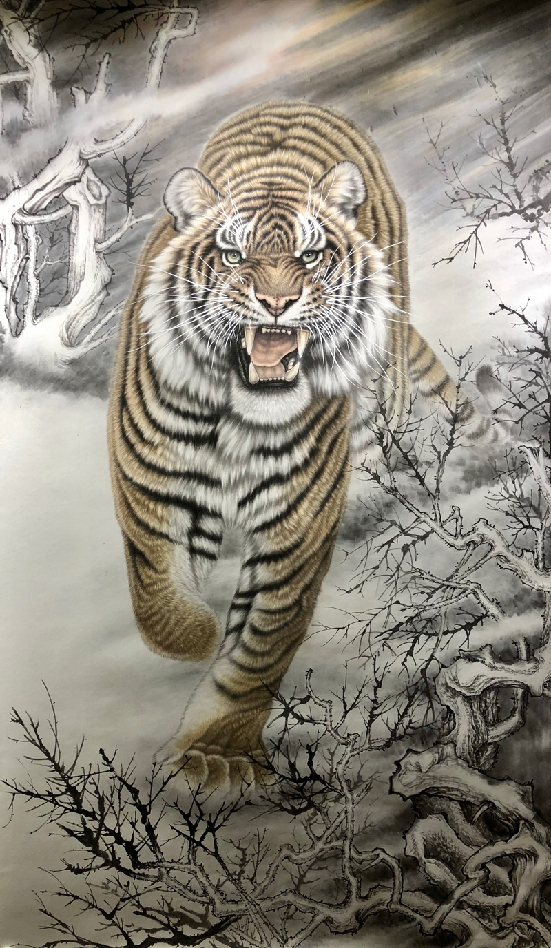 重彩而雅工而不匠画家辛永红的工笔画创作