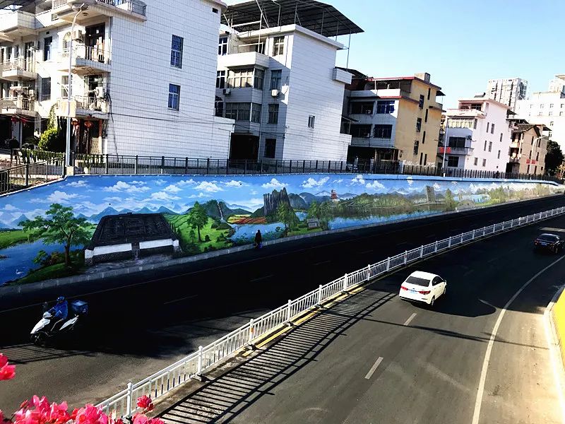 一墙一壁画美不胜收沙县墙绘文化长廊画出美丽风光