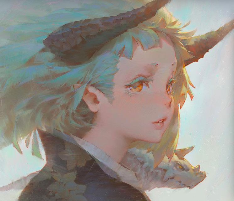 给阴阳师和明日方舟的画插画的插画师,原来风格这么美少女!_krenz