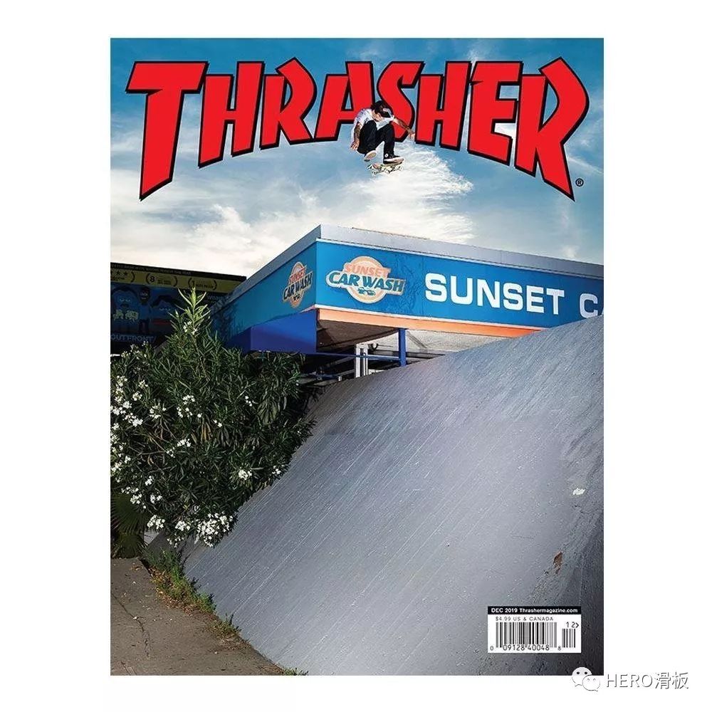 同样是滑板品牌,thrasher 的名字由来其实就是滑板时失招的狂摔的滑手