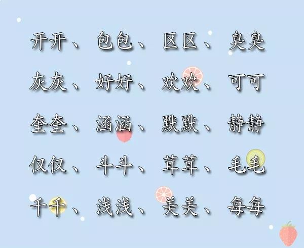 叠字的宝宝乳名(一):叠字的宝宝乳名(一):可爱的宝宝乳名(二)可爱的