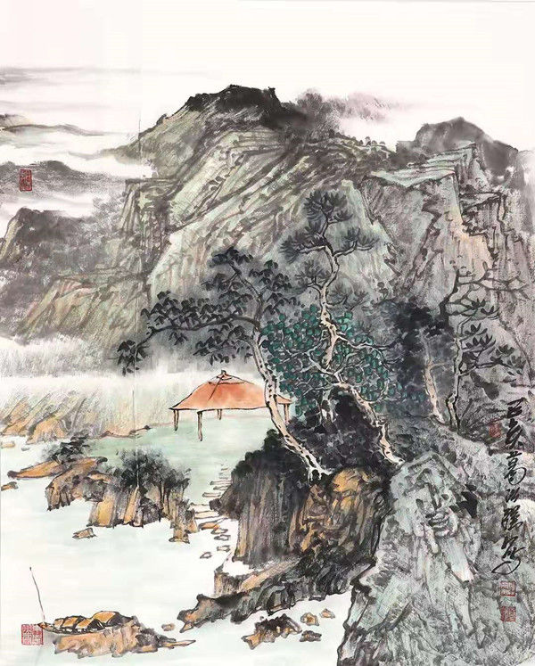 画家葛洪强三幅山水作品在御宝嘉和秋季艺术品拍卖会全部成交