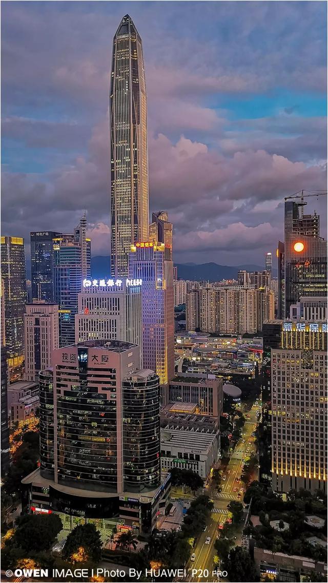 摄影地图拿着深圳的手机拍深圳