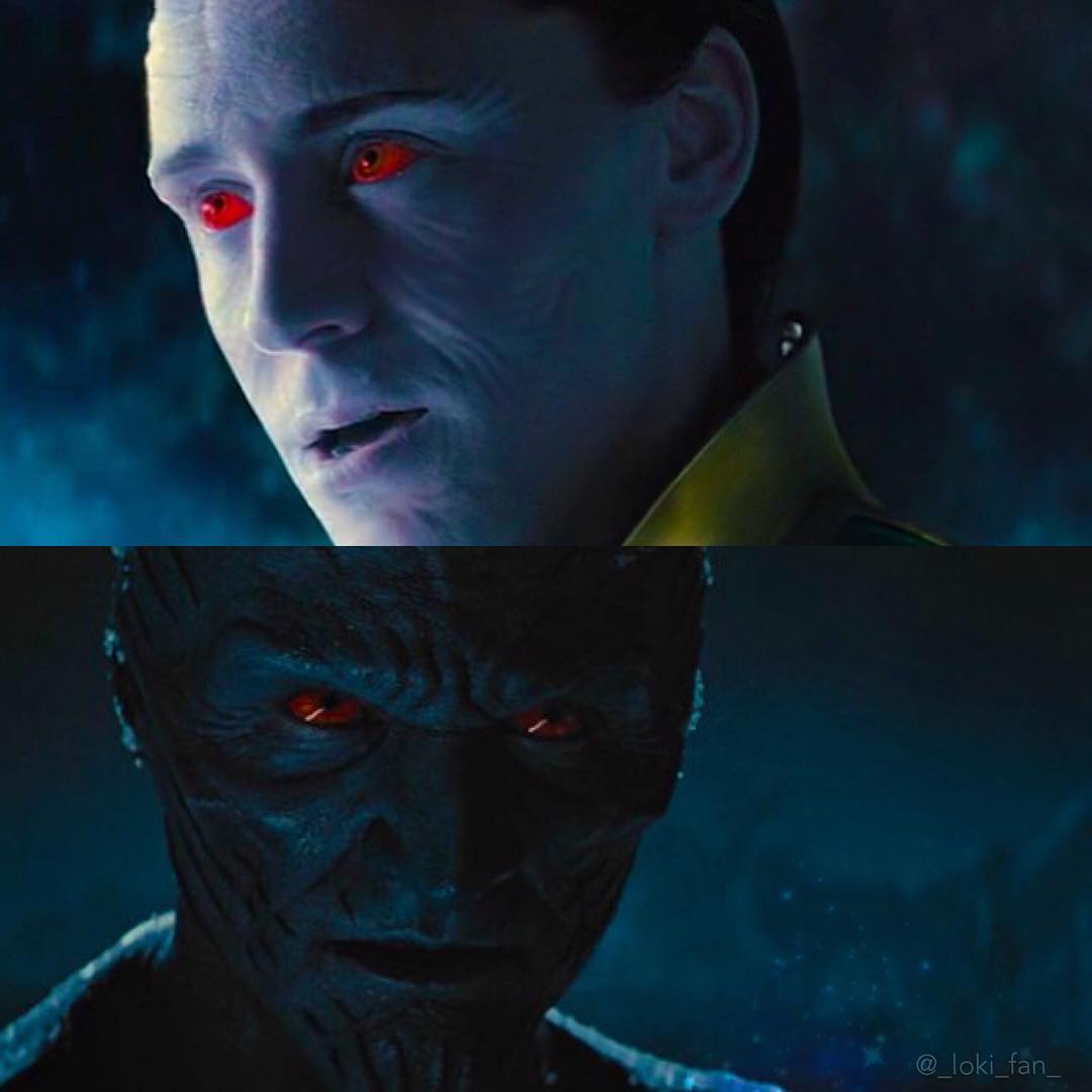 在电影中,冰霜巨人劳菲设定是邪神洛基的亲生父亲.