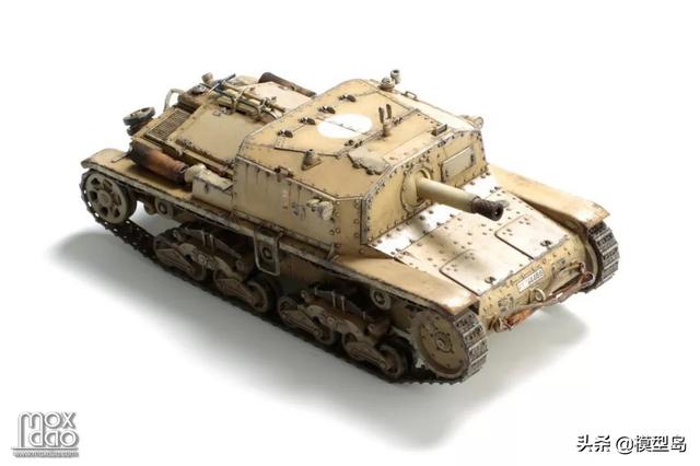 田宫出品的意大利m40突击炮场景《凝望废墟》