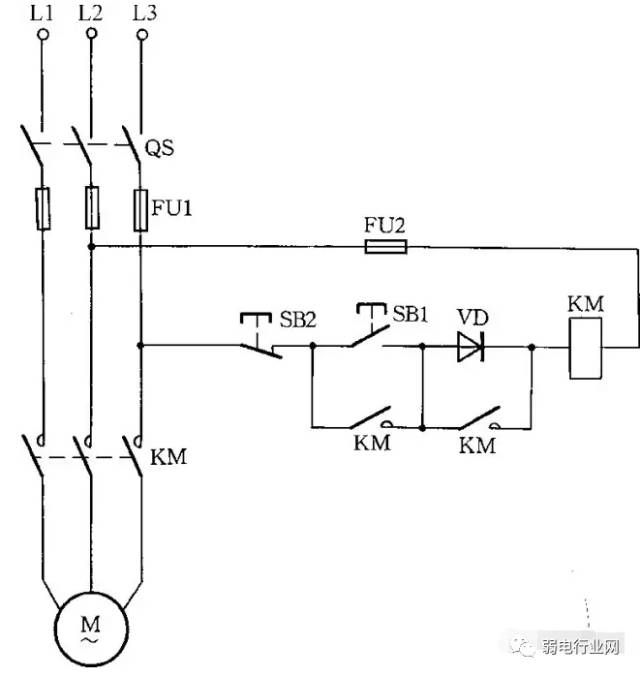 图14 交流接触器低电压启动线路
