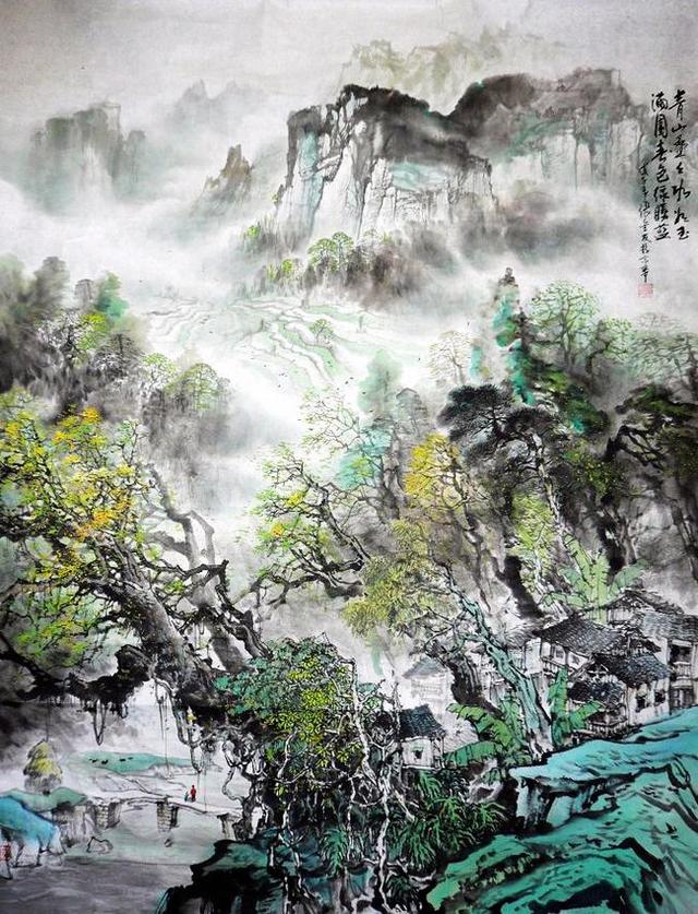 墨韵和风张金友山水画