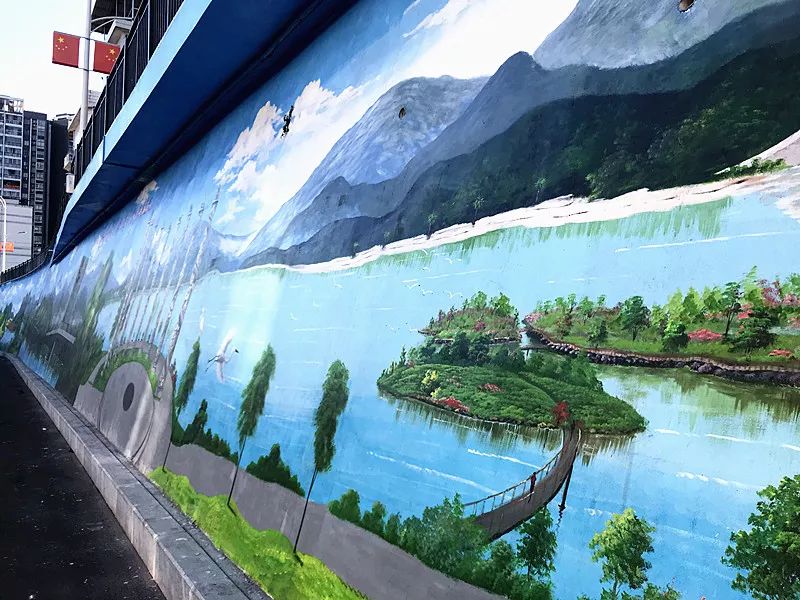 一墙一壁画美不胜收沙县墙绘文化长廊画出美丽风光