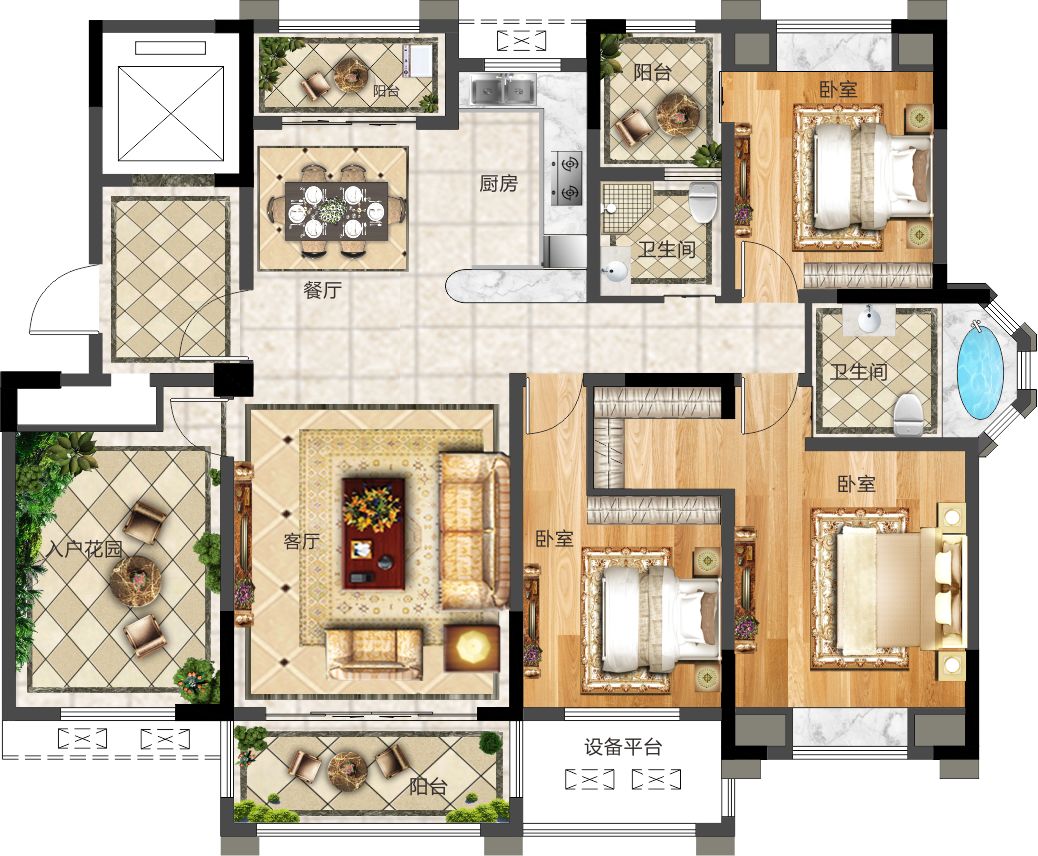 大室所趋大户型时代来临一步到位