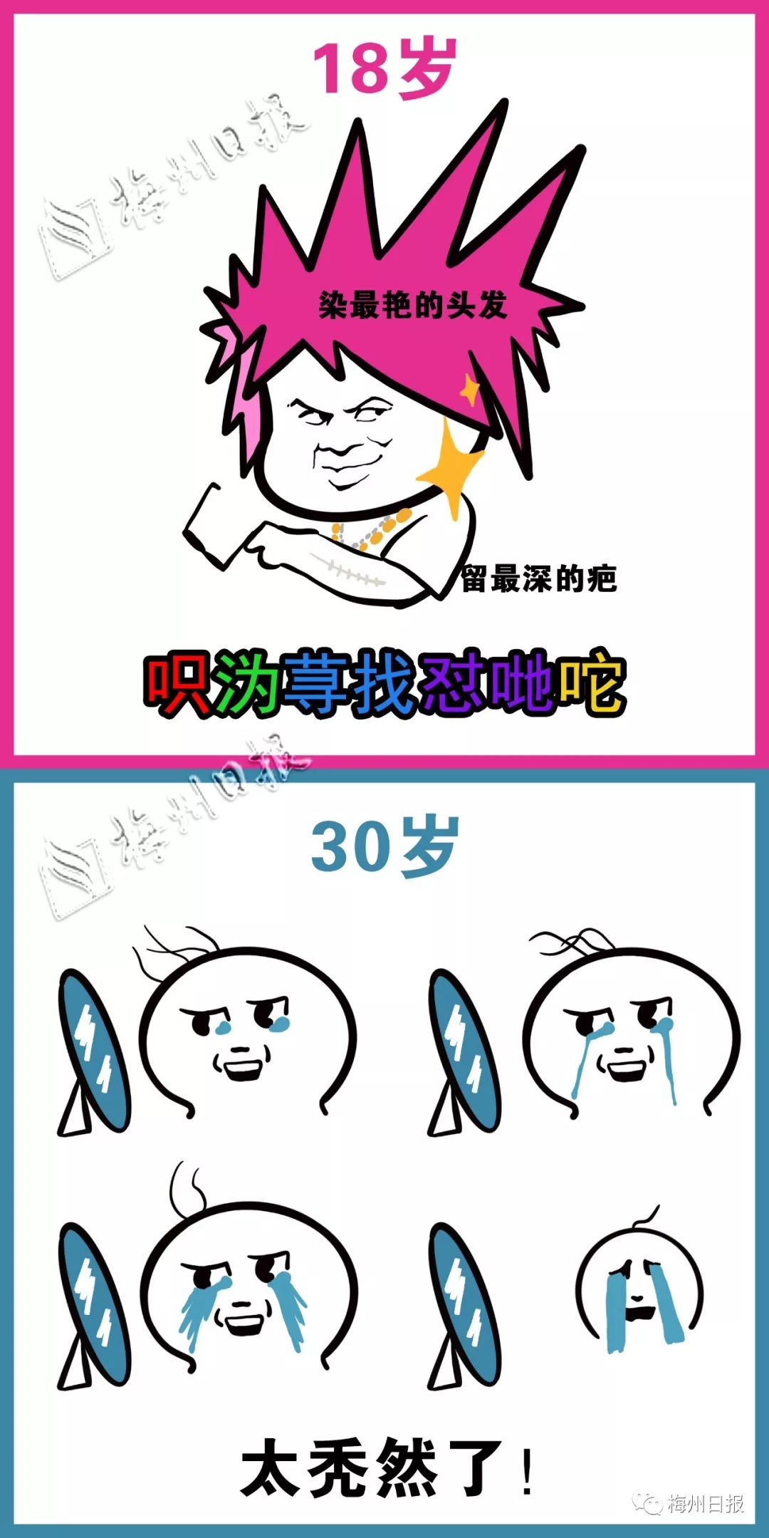 梅州90后奔三变化图鉴!张张戳心!看到最后想哭.