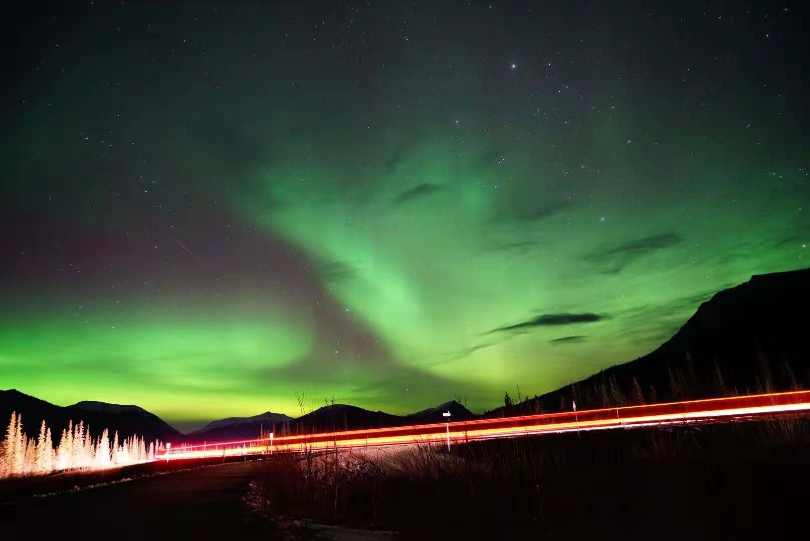 二,挪威.在中国唯一可以看极光的地方是北极村.