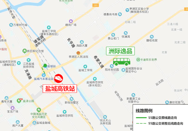 重要必读17条公交线路将对接盐城高铁站走向站点票价全在此