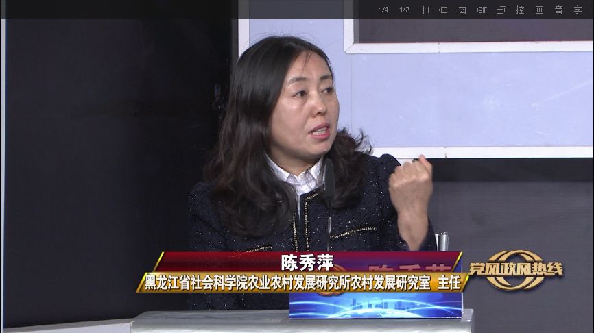 黑龙江省社会科学院农业农村发展研究所 农村发展研究室主任 陈秀萍"