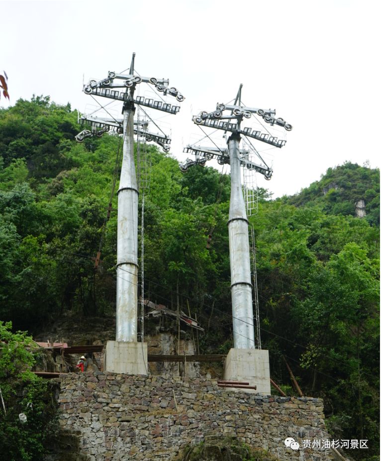 游山游水油杉河的第一条索道