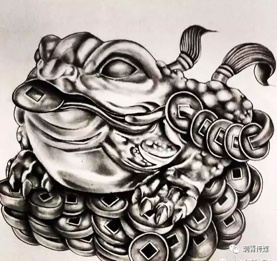 刘海戏金蟾,步步钓金钱.