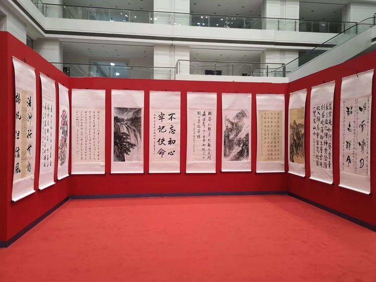 梁益强,郭健,张鸿宝,马立华,杨三军,贾士彥,王洋油画作品张宝珠巨幅