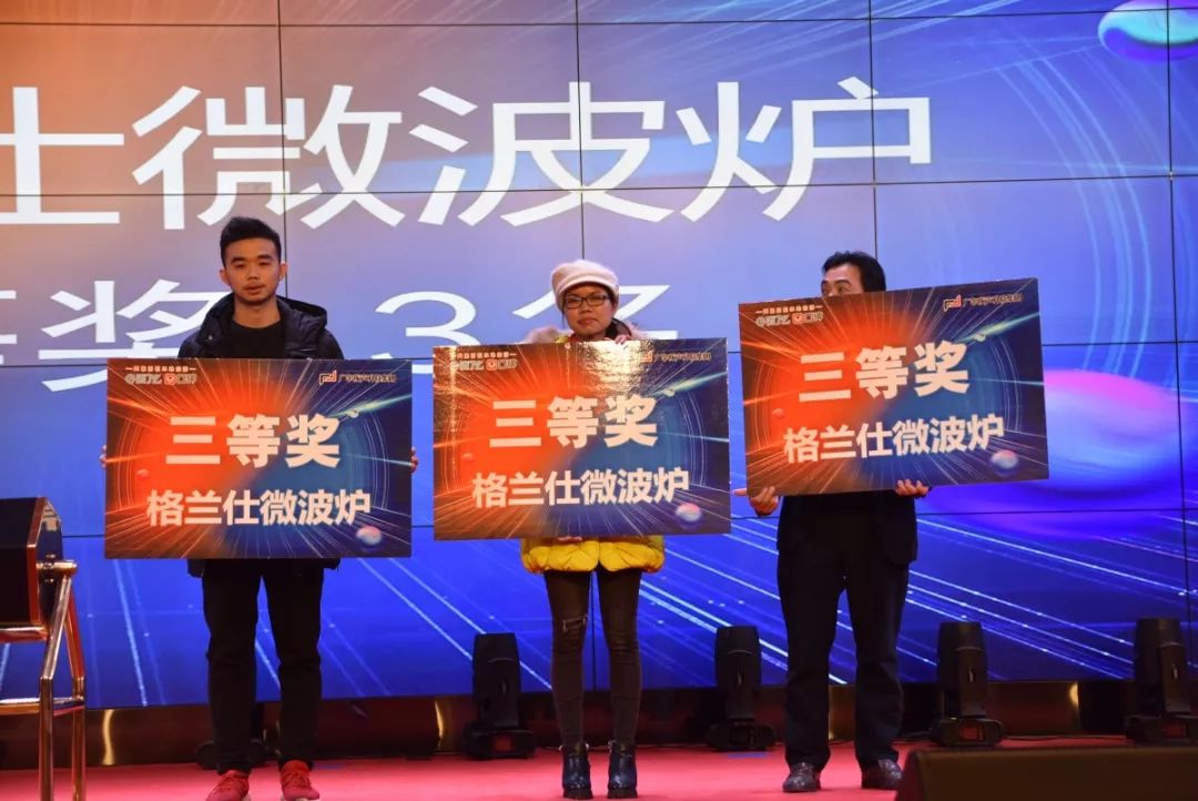 三等奖(3名) 微波炉一台