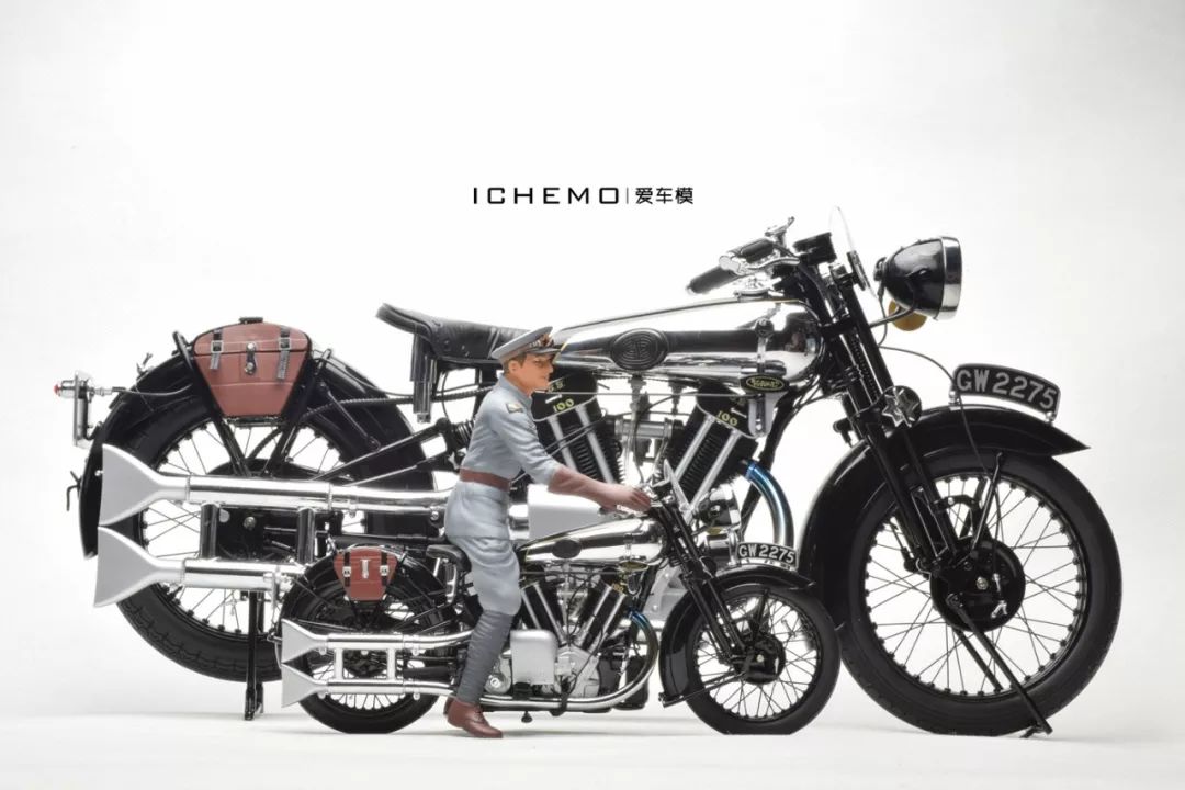 开箱报告 阿拉伯的劳伦斯 1 6 1 12 迷你切brough Superior Ss100 摩托车模型 George