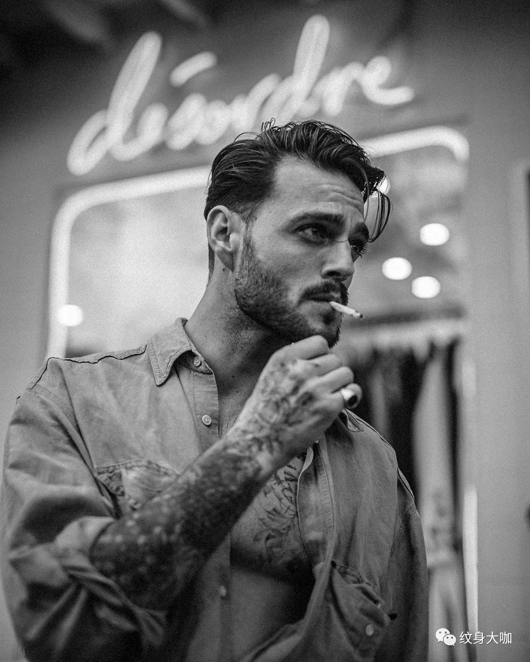 不会摄影的纹身师你算什么型男