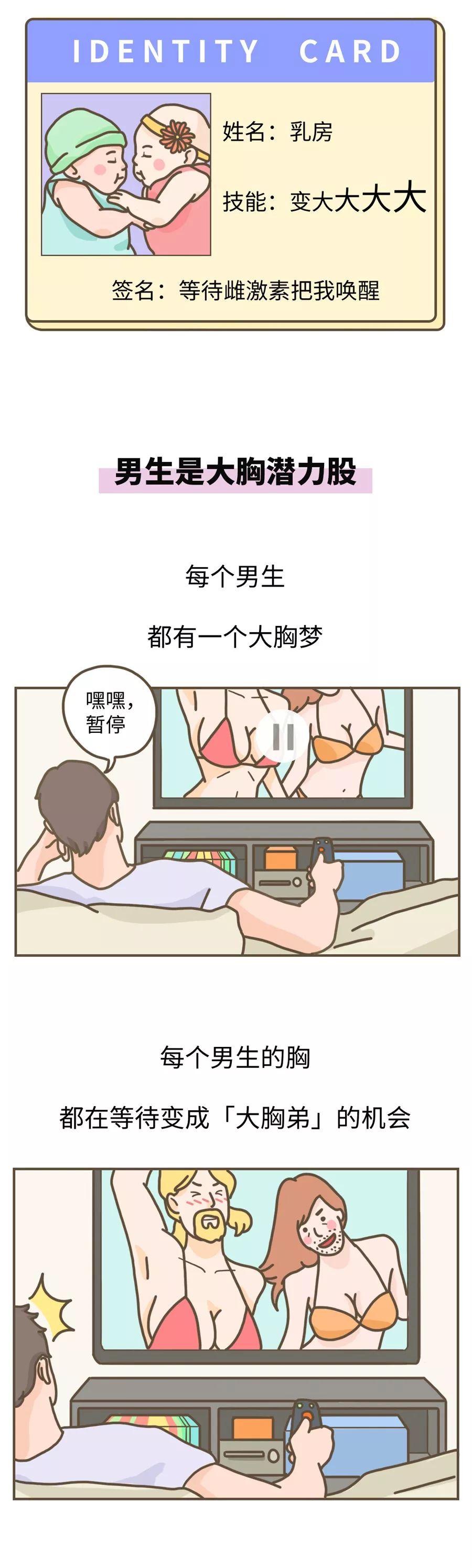 男人的胸,到底有什么用?