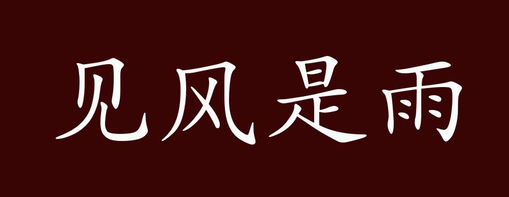 见风是雨的出处释义典故近反义词及例句用法成语知识