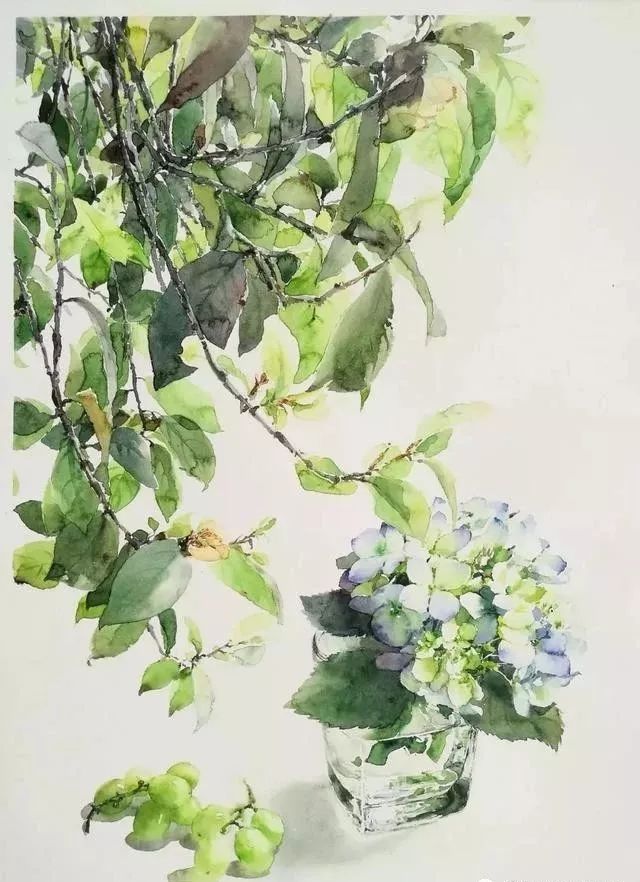 这水彩太有亲和力了!构图,色彩,笔触都在诉说着故事.