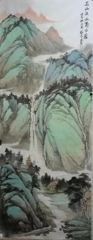 开封著名山水画家张民众书画艺术欣赏