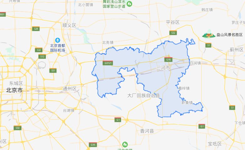 三河市各乡镇地图图片