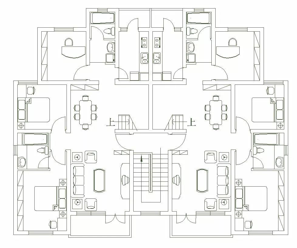 【万科】1000套万科住宅户型cad设计图纸丨多层 小高层 花园洋房 公寓