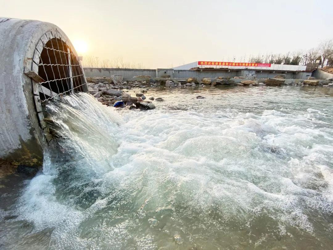 滑县新景点,白马湖开始蓄水!