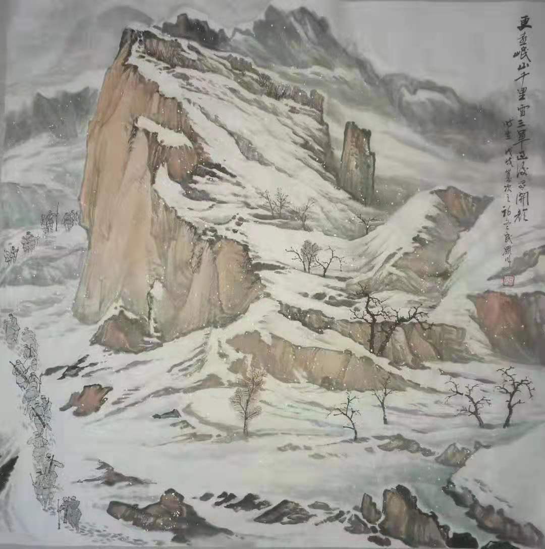 开封著名山水画家张民众书画艺术欣赏