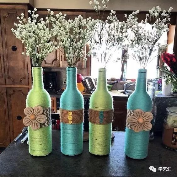 别再把酒瓶子当废品了,简单动动手简直美翻了_装饰