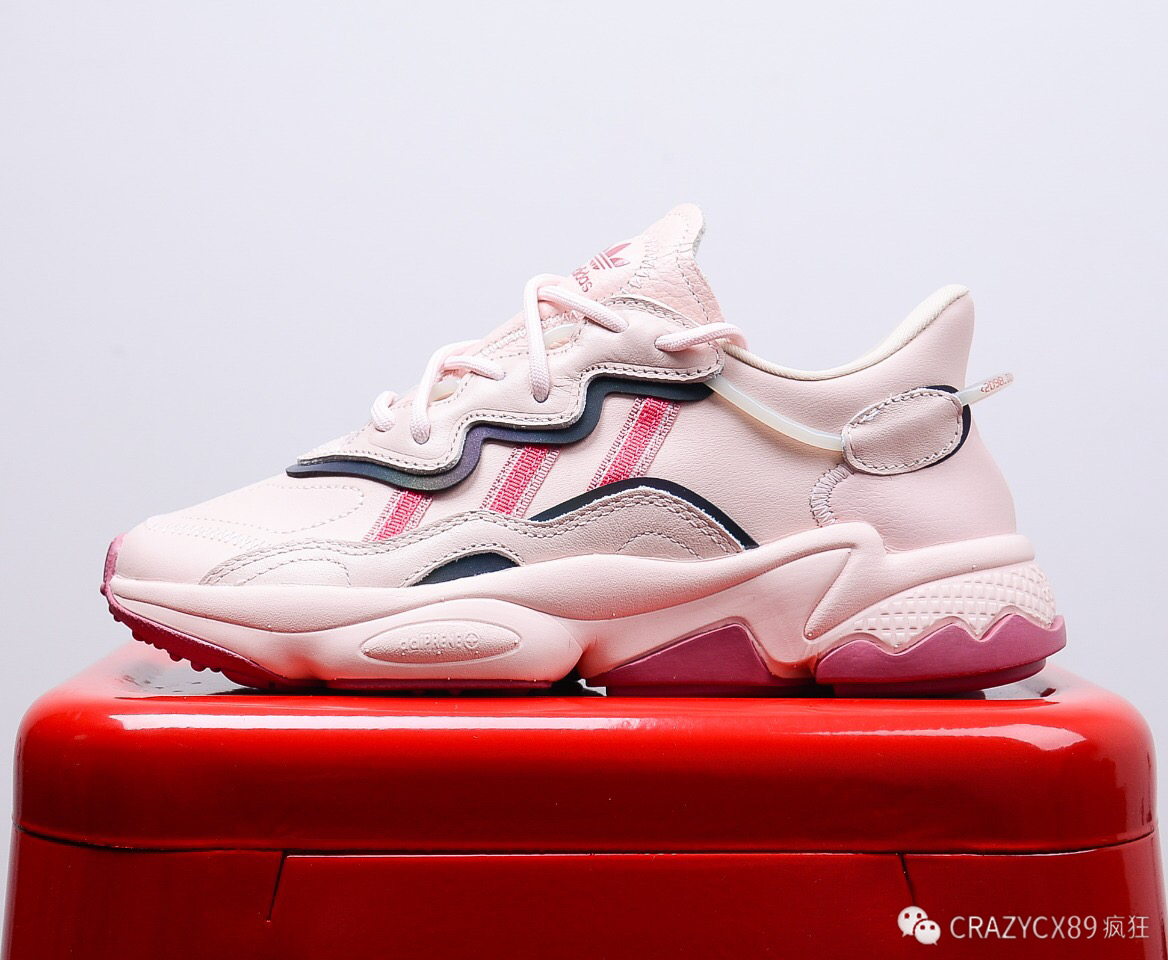 阿迪达斯 adidas ozweego adiprene 简版水管皮面复古老爹鞋