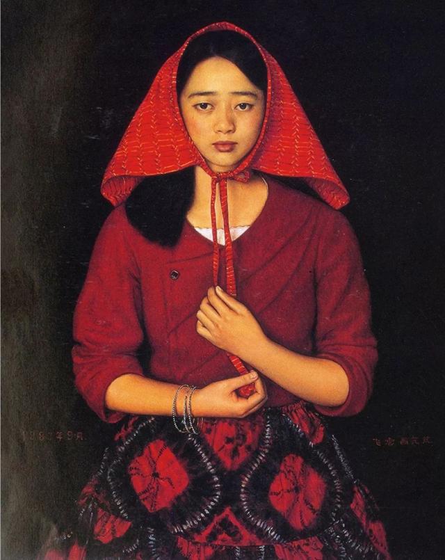 杨飞云画美女:东方女性,楚楚动人