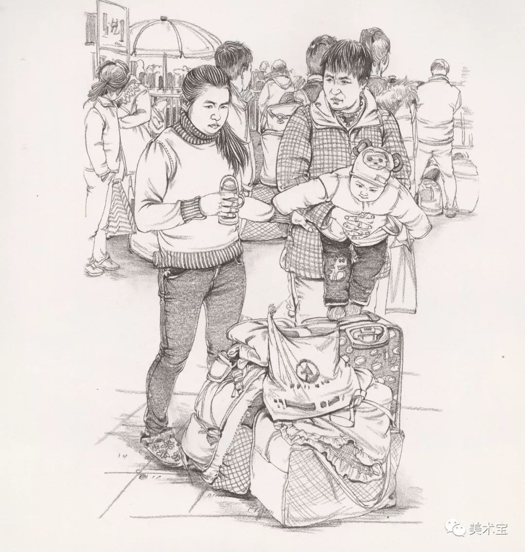 临摹精选丨运动舞蹈劳作复杂动态速写范画