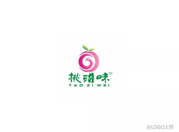 桃子元素logo设计合集鉴赏!
