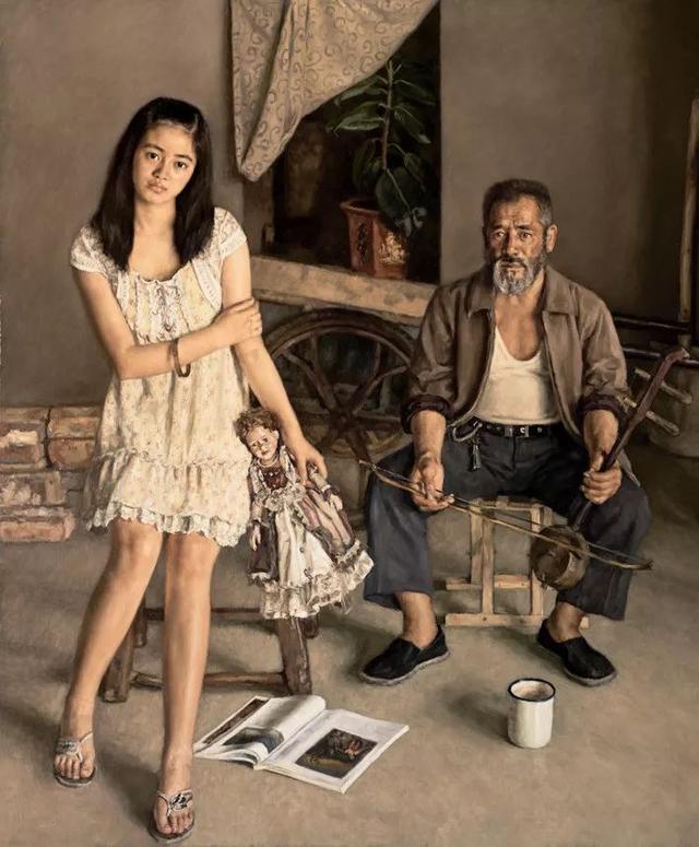 杨飞云画美女:东方女性,楚楚动人