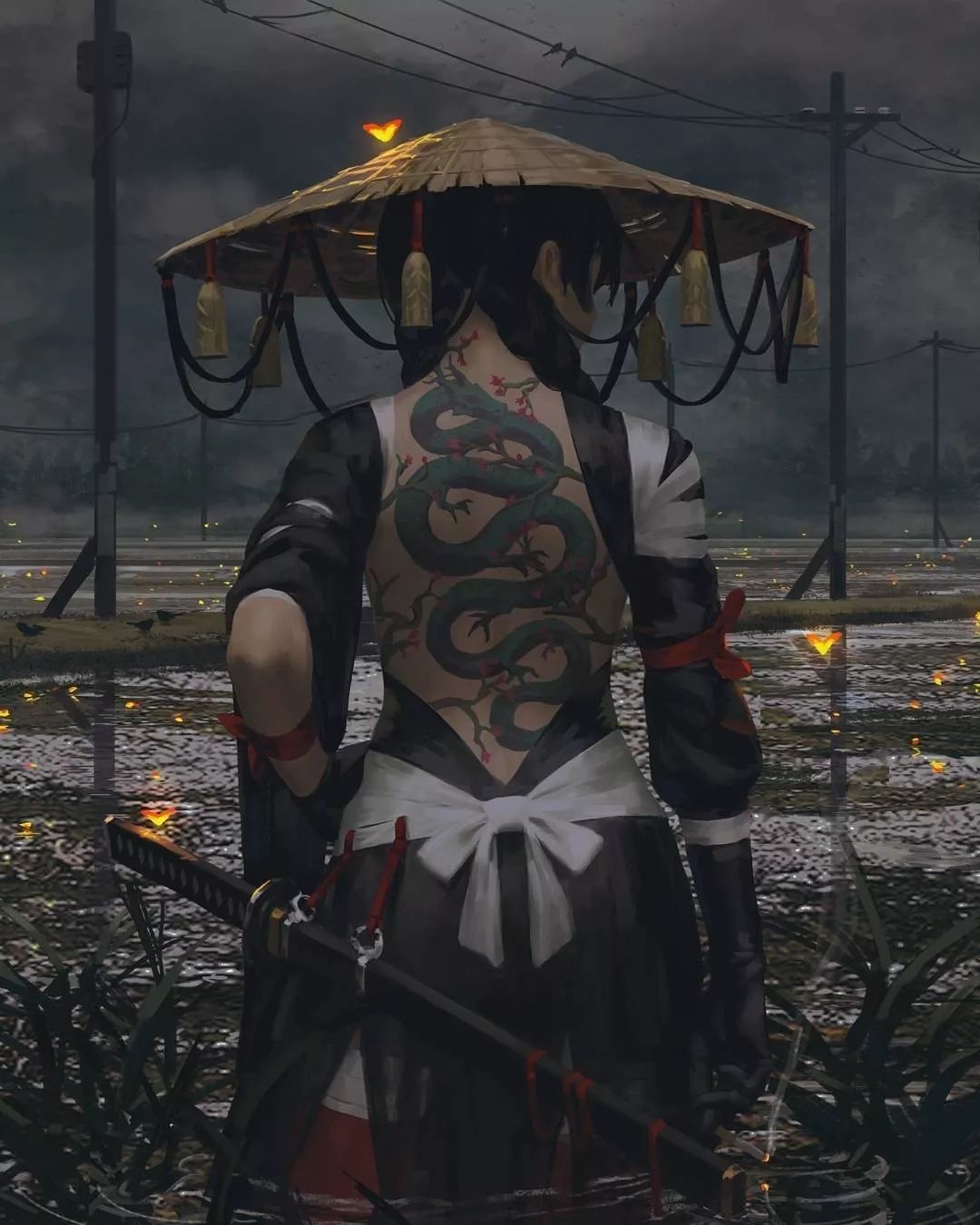 湖浪客女侠插画师guweiz笔下的女孩惊艳震撼有冲击力