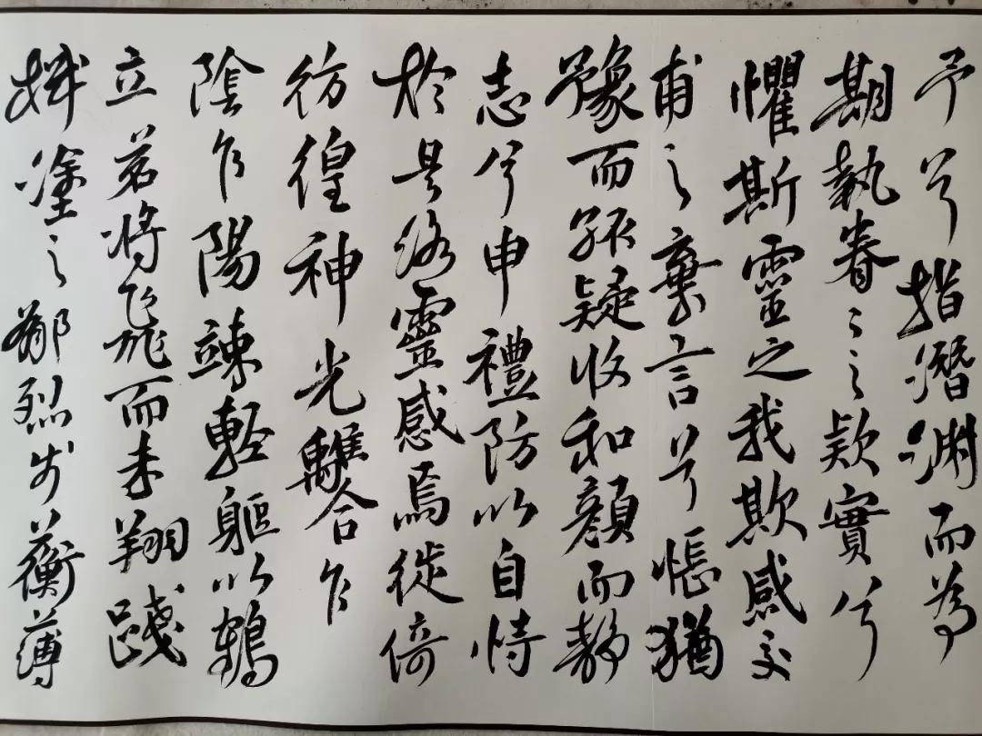 西北师大包建新教授创作《洛神赋》长卷在安宁区美协首届美术作品展中