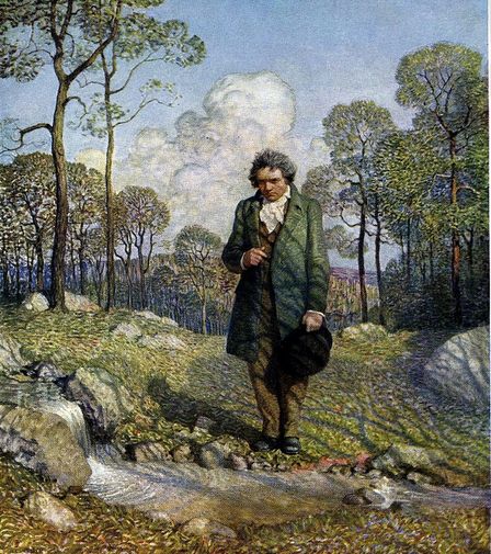 贝多芬拥有充裕的城市生活,他打算搬到乡下,但从未这样做号召各种各样