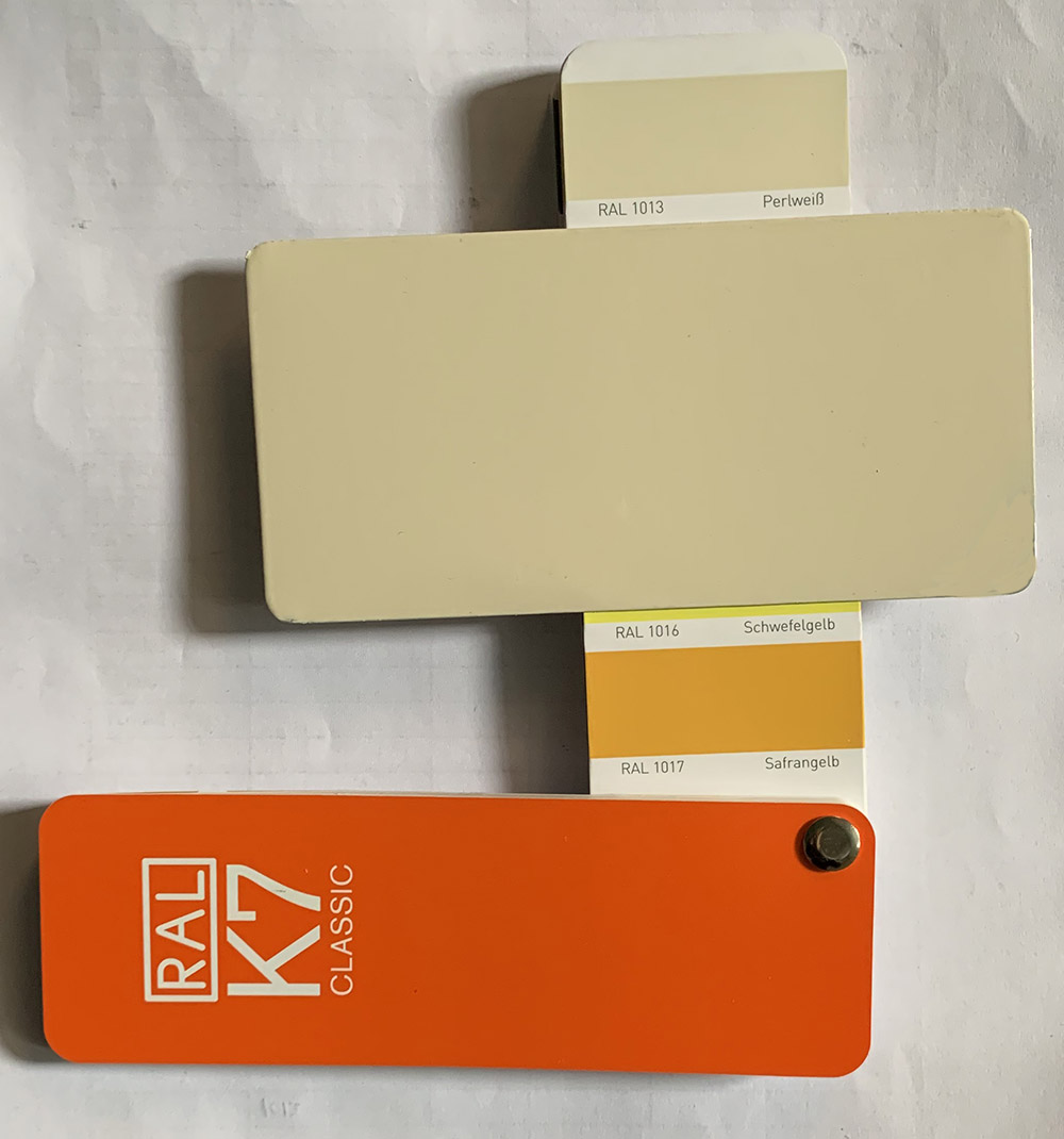 ral1013 白色浅灰提示:色卡颜色可能会存在电脑或者手机显示分辨率的