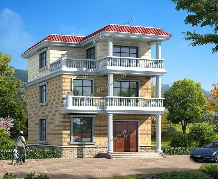 6款独具风格的现代农村别墅平屋顶设计南方人和北方人都能建